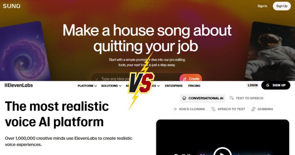 ElevenLabs Music vs Suno AI